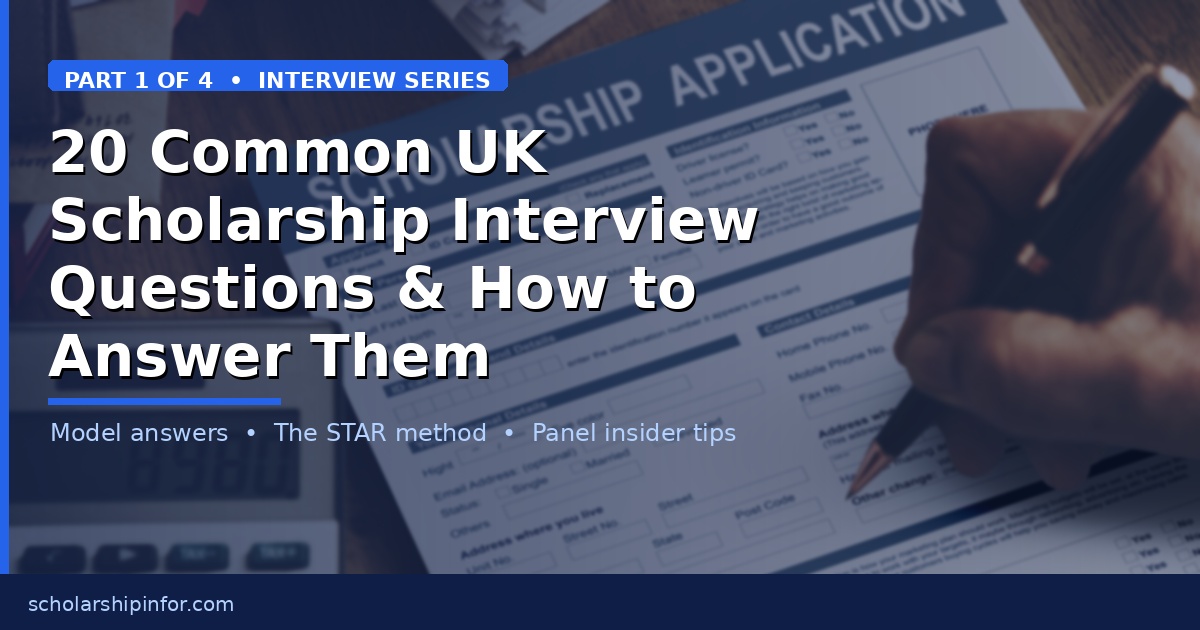 20 Common UK Scholarship Interview Questions and How to Answer Them